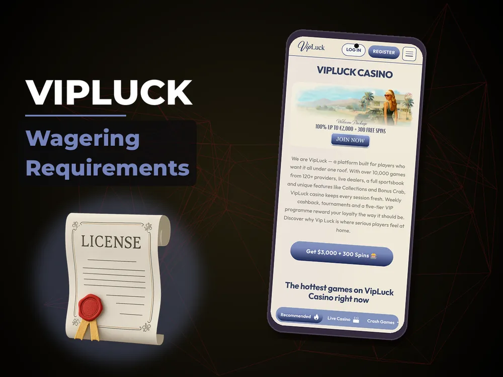 Vipluck - Wagering Requirements